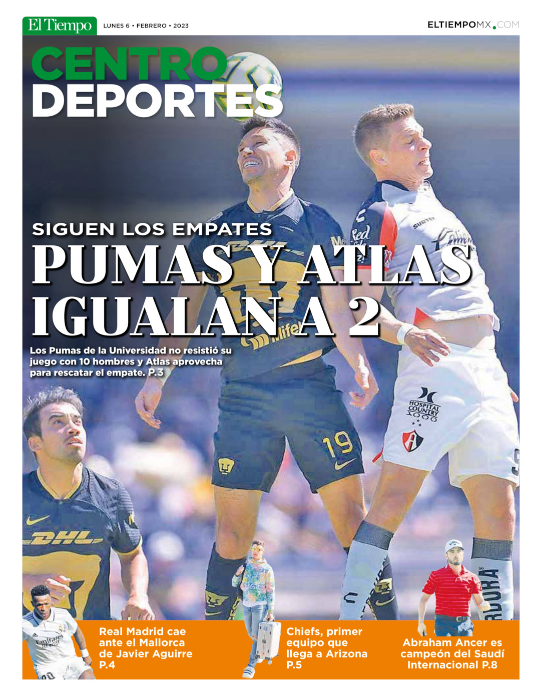 CENTRO DEPORTES del  6 de feb 2023