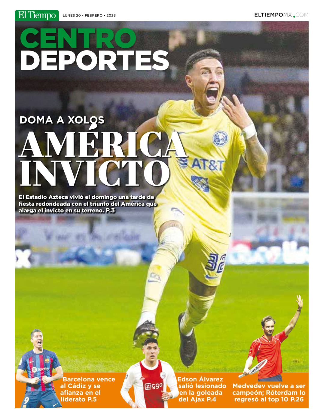 Centro deportes del 20 de feb 2023