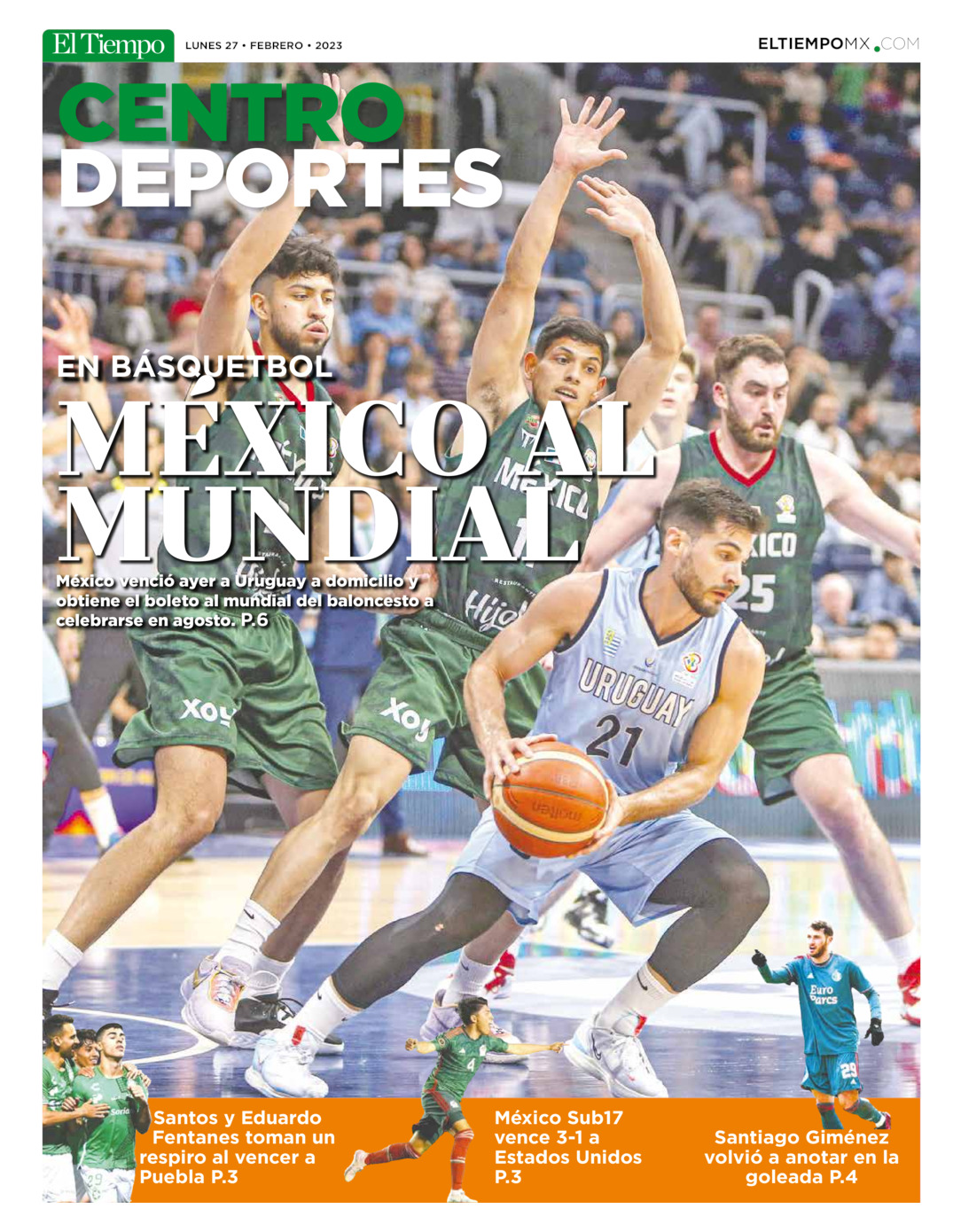 Centro deportes del 27 de feb 2023