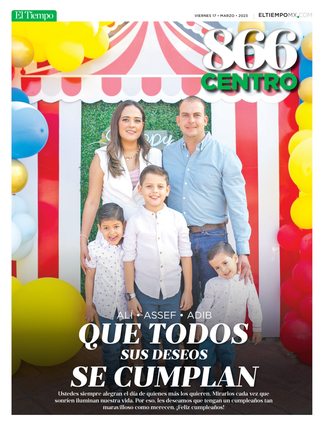 866 CENTRO del 17 de mar 2023