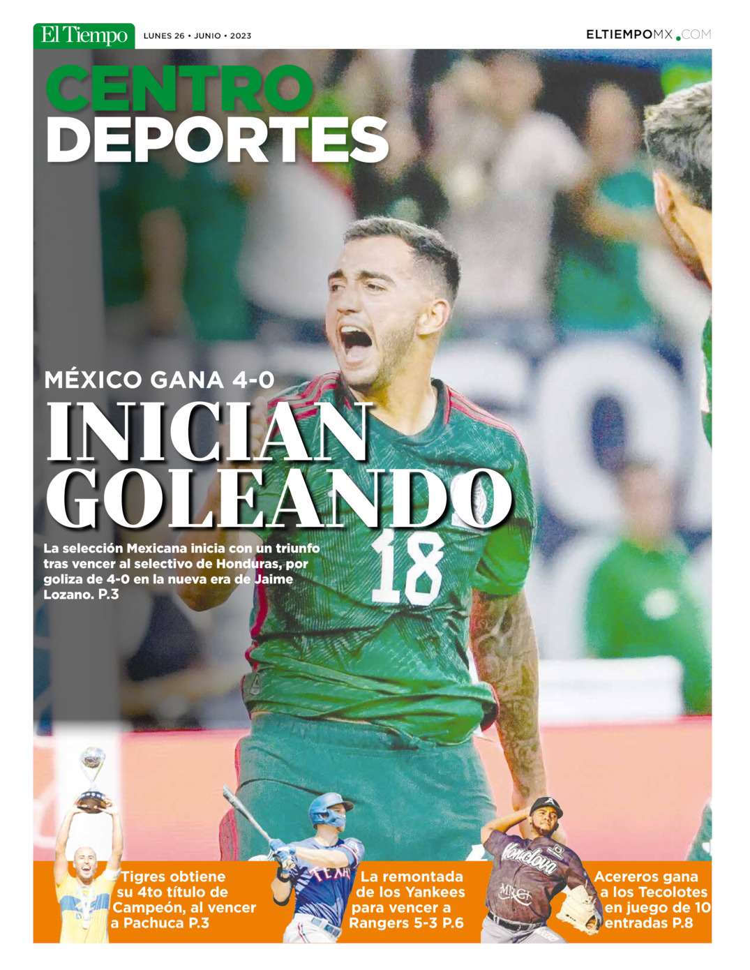 Centro deportes del 26 de jun 2023