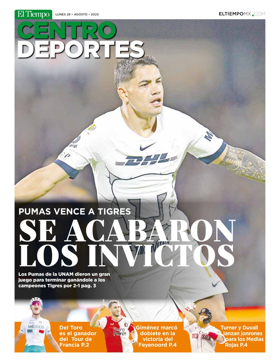 Centro Deportes del 28 de ago 2023