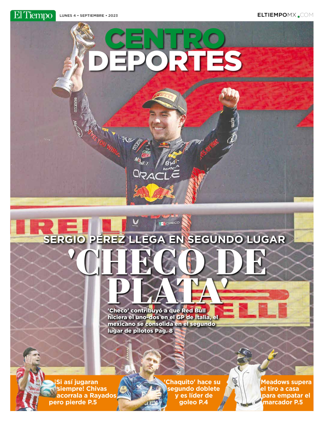 Centro Deportes del  4 de sep 2023