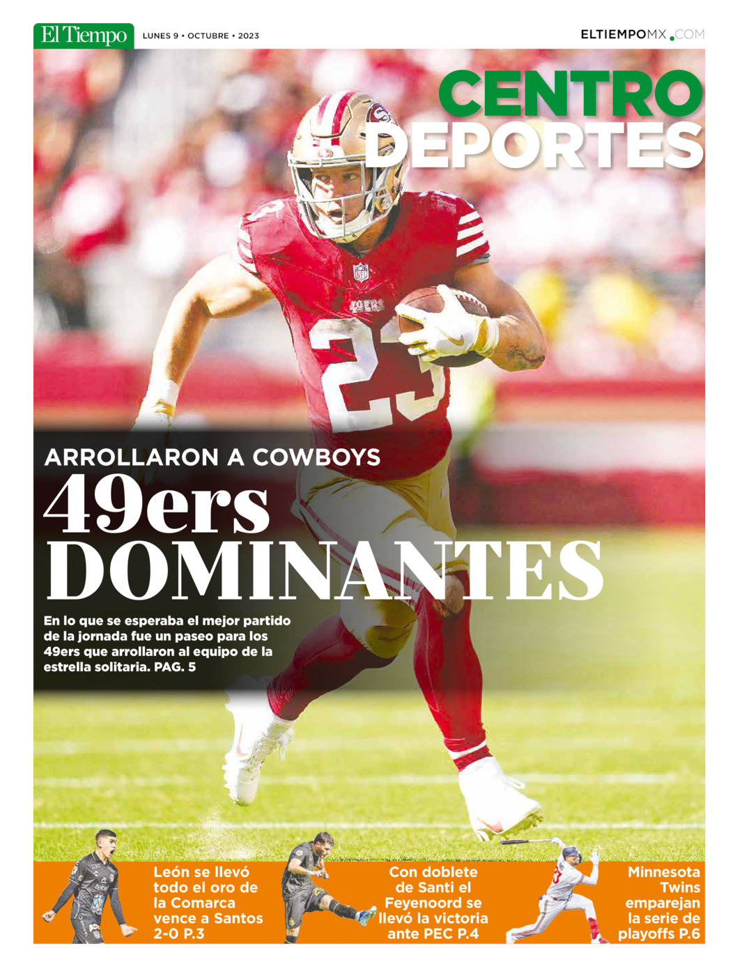 Centro Deportes del  9 de oct 2023