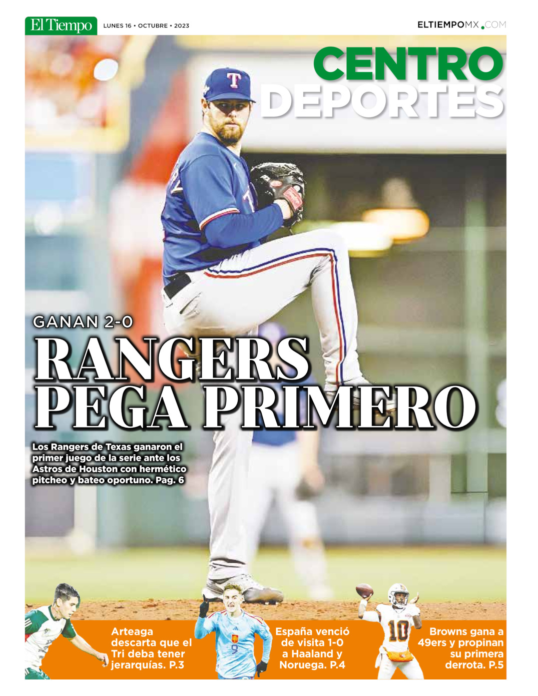 Centro Deportes del 16 de oct 2023