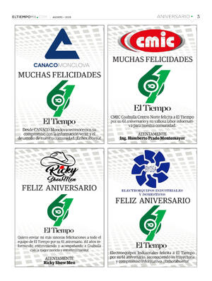 Página 5, Aniversario 61