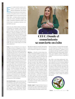 Página 15, REVISTA JADE BUENA VIDA EL TIEMPO MONCLOVA Página 15, REVISTA JADE BUENA VIDA EL TIEMPO MONCLOVA