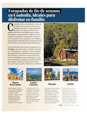 Página 11, REVISTA JADE BUENA VIDA EL TIEMPO MONCLOVA Página 11, REVISTA JADE BUENA VIDA EL TIEMPO MONCLOVA