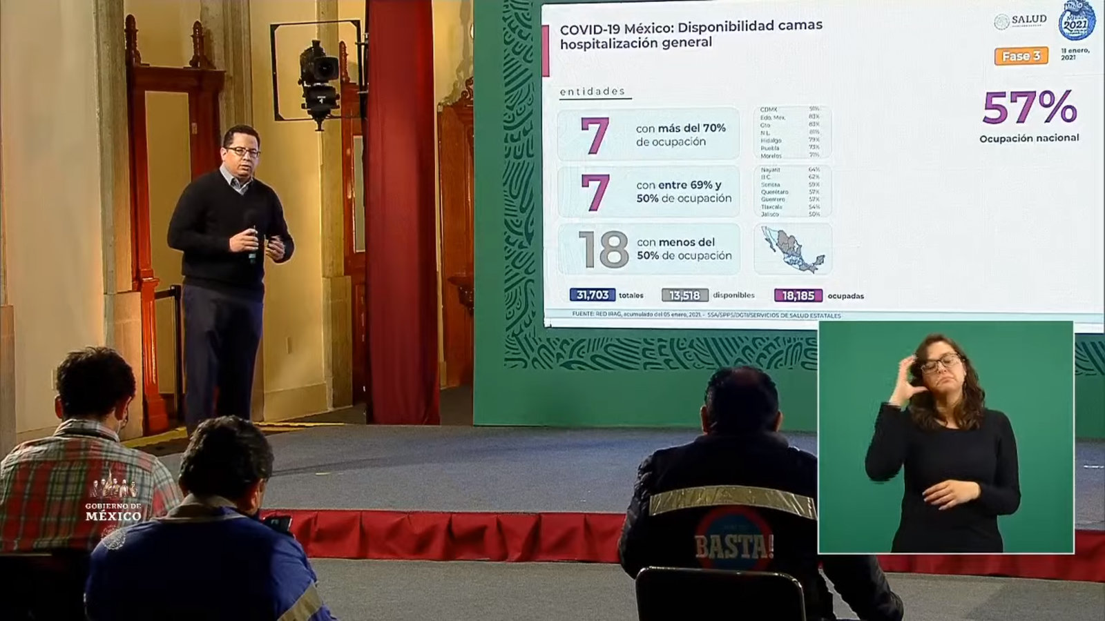 COVID-19: México acumula 134,368 defunciones por coronavirus