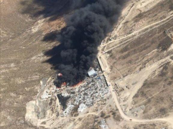 Se registra fuerte incendio en planta recicladora de Saltillo: Una intensa humareda alarmó a la población del hecho