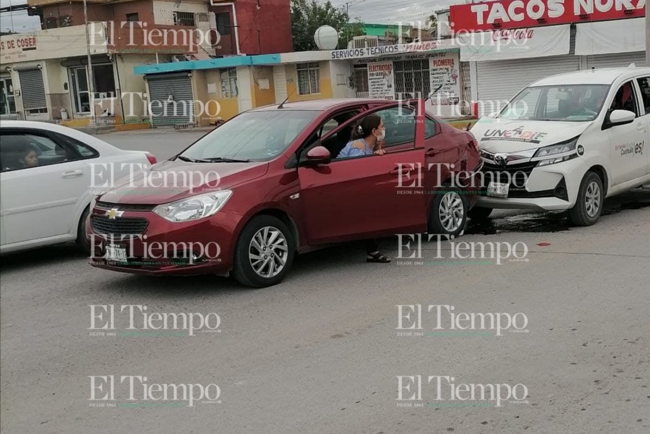 Se registra fuerte accidente en la zona centro de Monclova