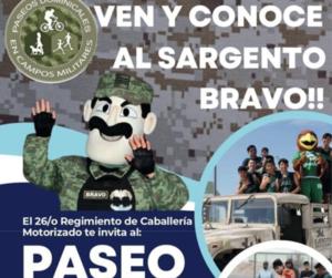 Regimiento de caballería en Acuña invita al paseo dominical