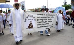 Obispos de Chiapas encabezan marcha-peregrinación por la paz
