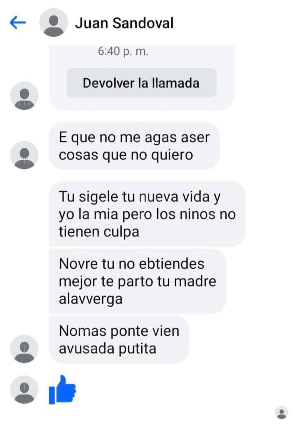 policiaca: La afectada prácticamente denuncia un feminicidio anunciado.