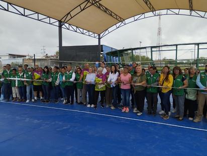 Inauguran cancha para la practica del cachibol 