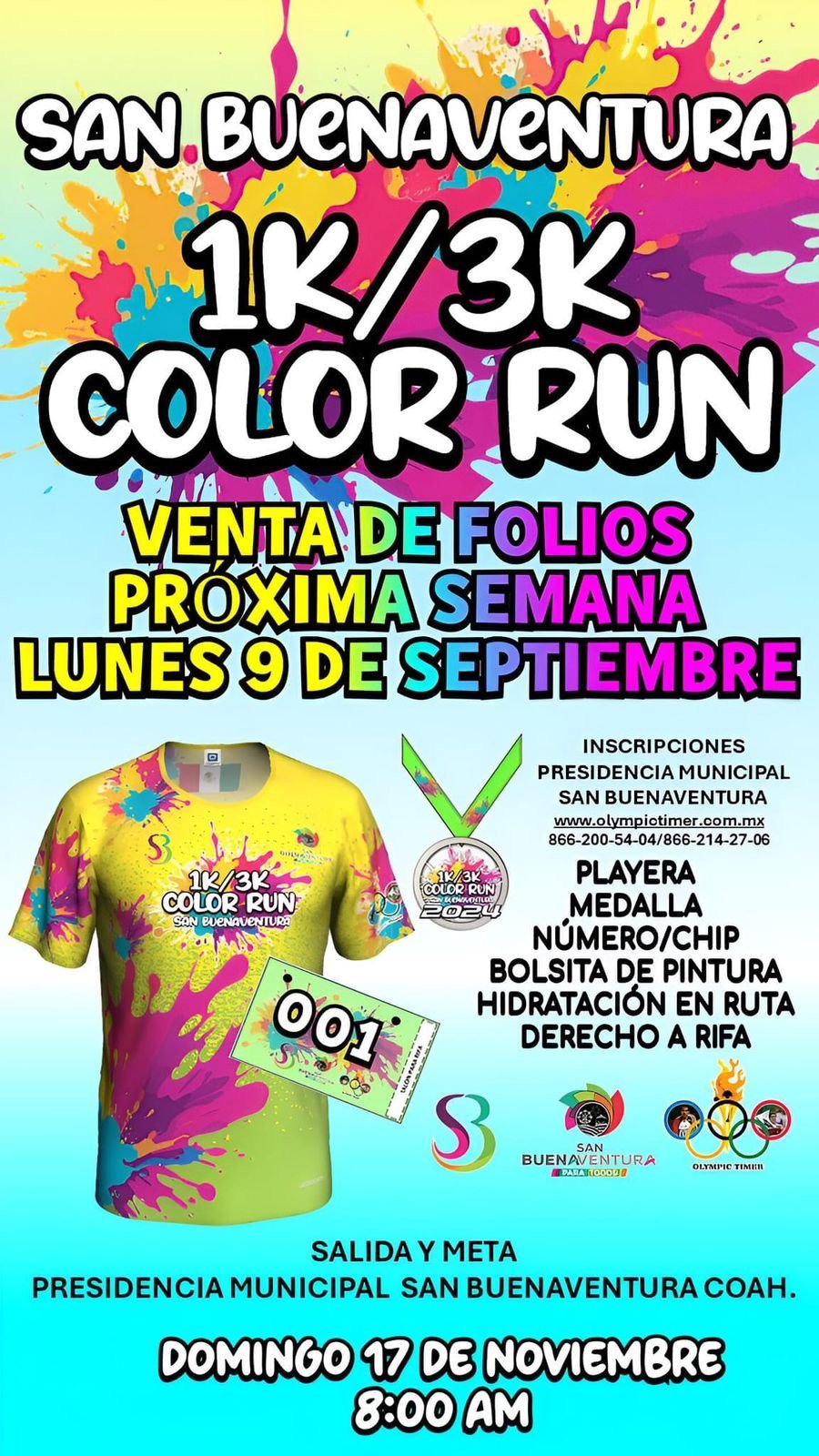 carrera : La carrera contará con dos categorías: Niños y Adultos

