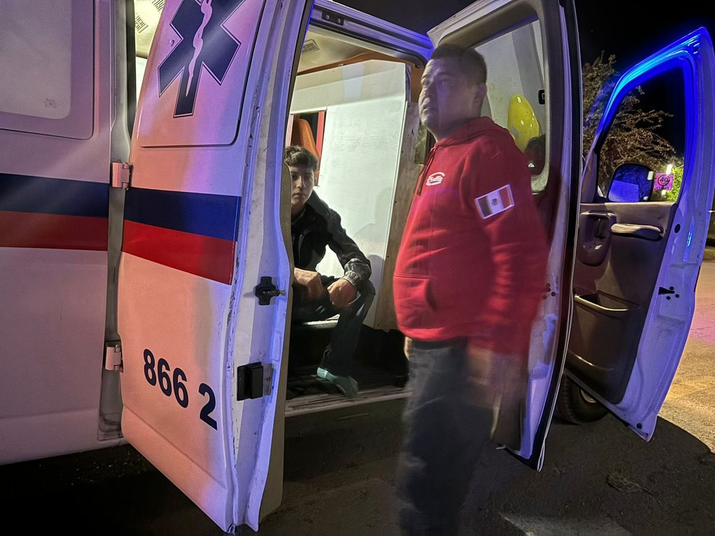Policiaca : Dos jóvenes resultaron lesionados.