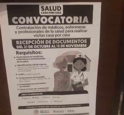 Sigue abierta en Coahuila contratación de médicos y enfermeras
