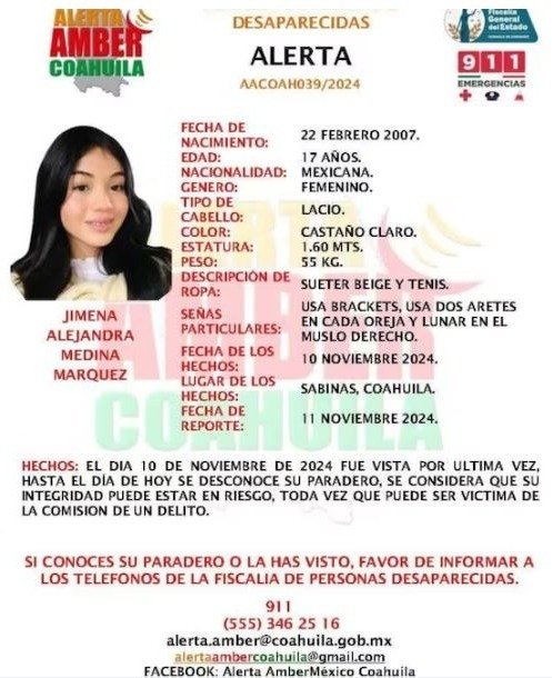 desaparición : No ha respondido a mensajes ni ha sido vista por su círculo cercano. 