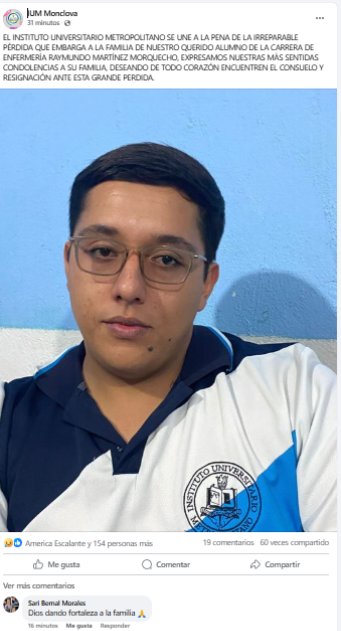 Estudiantes de enfermería lamentan el fallecimiento de Ray