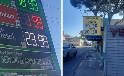 Se normalizan precios de las gasolinas, dólar se cotiza a 20.50 pesos