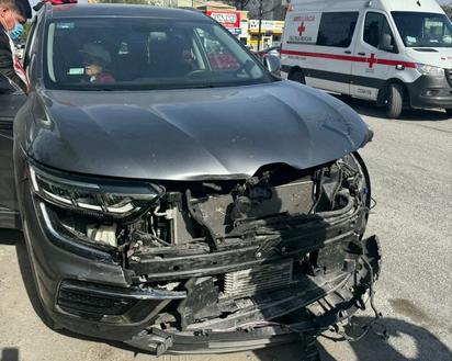 Chocan por alcance en el bulevar Madero de Monclova 