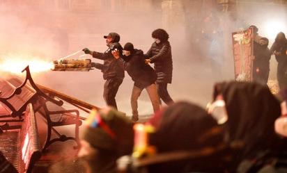 Protestan contra el gobierno en Georgia