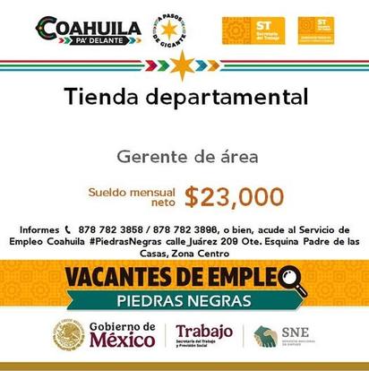 Ofertan puesto de 23 mil pesos en tienda