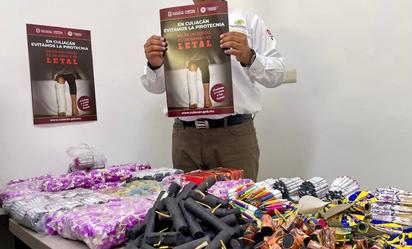 Inician campaña para combatir venta de pirotecnia en 4 municipios de Sinaloa