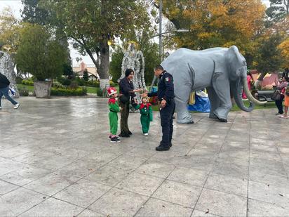 Elementos de seguridad pública realizan acciones de proximidad social
