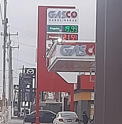 Se mantienen precio de los energéticos en Piedras Negras