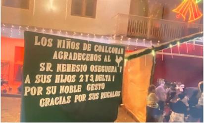 Ayuntamiento de Coalcomán, Michoacán, agradece al 'Mencho' y al CJNG por entrega de juguetes