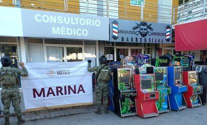 Marina asegura 46 máquinas tragamonedas en Sinaloa