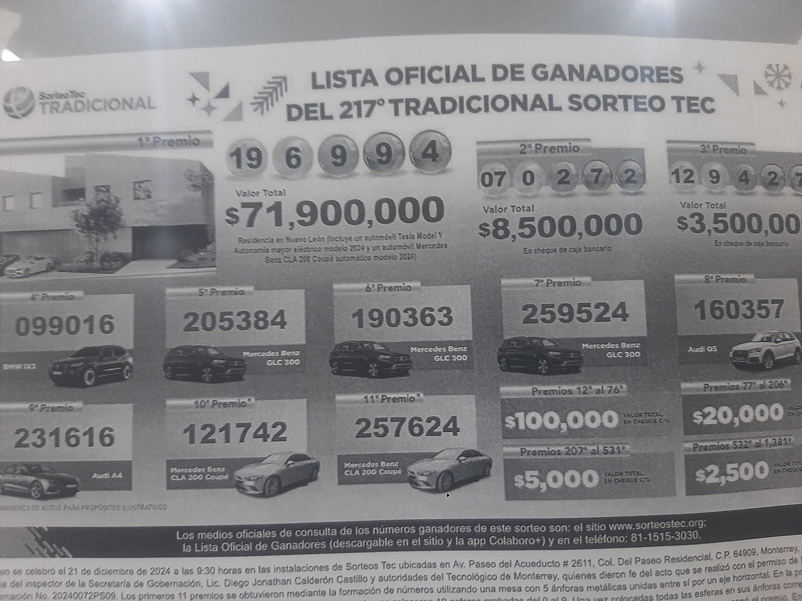 Sorteo: José de Puebla gana la residencia de lujo en el Sorteo-Tec 2024
