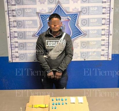 Presunto vendedor de drogas fue detenido en la colonia El Pueblo de Monclova