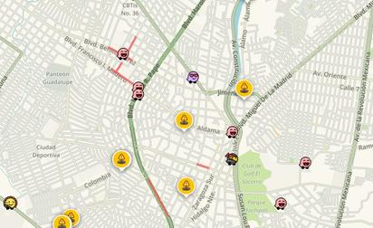 Congestión vehicular en diferentes zonas de la ciudad