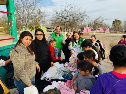 Brigada social para el Ejido Santa María para enfrentar las bajas temperaturas