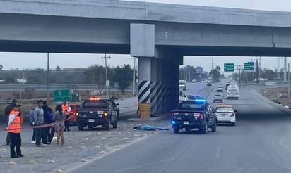 Hombre pierde la vida tras ser atropellado por un taxi en la carretera a Reynosa