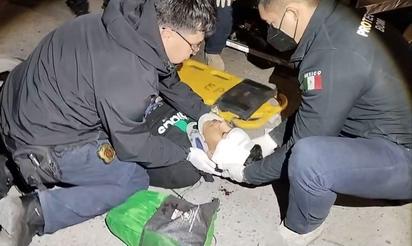 Repartidor resulta lesionado en accidente vial