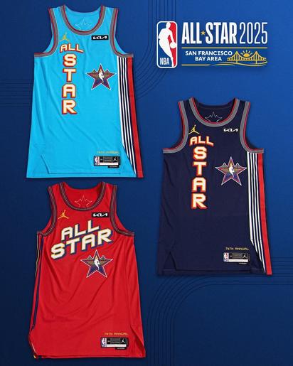 Presentan los uniformes y el diseño de la cancha para el NBA All-Star Game 2025.