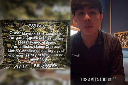 Así respondió Óscar Maydon tras ser amenazado con narcomanta