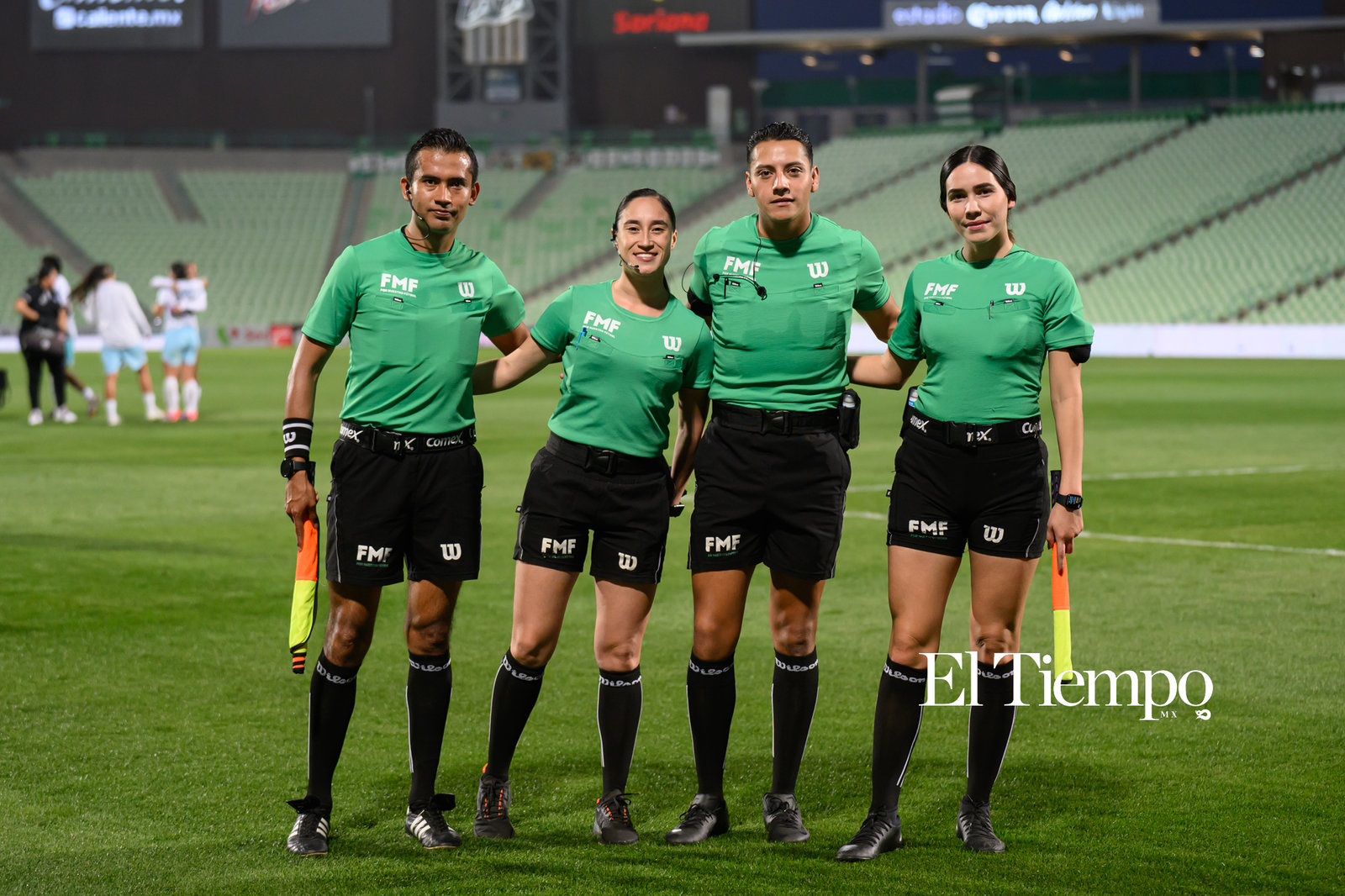 Árbitros del Santos vs Pachuca femenil