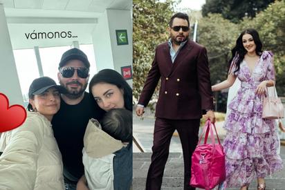 Aislinn Derbez se reencuentra con José Eduardo y Paola después de la controversia del bautizo de Tessa