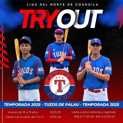 Tuzos de Palau realizarán try out en busca de talento joven