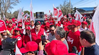 Omar Meza Sandoval cierra con éxito campaña en Nueva Rosita