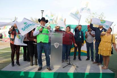 Arranca rehabilitación de la plaza La Retama para beneficio de las familias de Sabinas