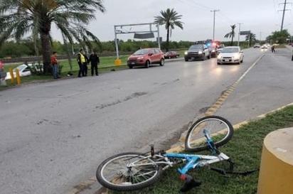 Ciclista perdió la vida en accidente en libramiento Pérez Treviño