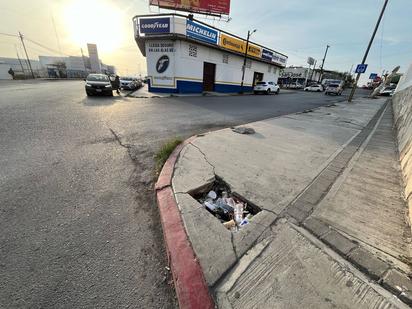 Alcantarillas destapadas en Monclova ponen en riesgo la seguridad Ciudadana