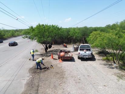 Avances en la limpieza del área del río en 'El Coyote' para recibir a los visitantes en Semana Santa