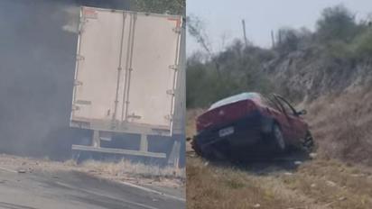 Automovilista fallece en choque contra tráiler en carretera a Reynosa